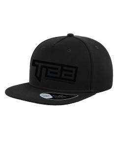 Team Barbenders Lippis, suora lippa, musta logo